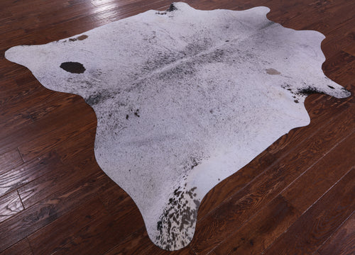 Brown Salt & Pepper Natural Cowhide Rug - X-Large 7' 3