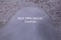 Thumbnail for Brown Salt & Pepper Natural Cowhide Rug - X-Large 7' 3