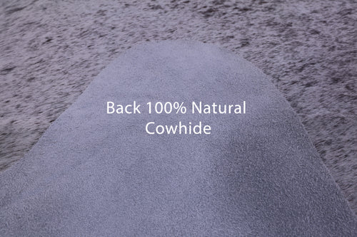 Brown Salt & Pepper Natural Cowhide Rug - X-Large 7' 3