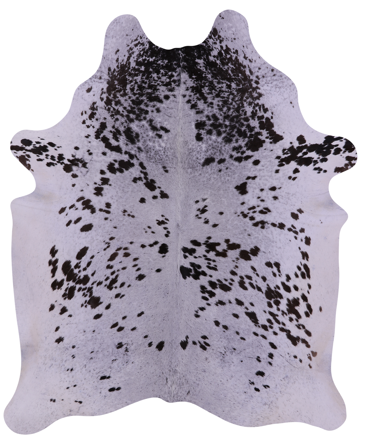 Brown Salt & Pepper Natural Cowhide Rug - X-Large 7' 4"H x 6' 0"W