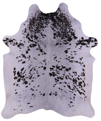 Thumbnail for Brown Salt & Pepper Natural Cowhide Rug - X-Large 7' 4