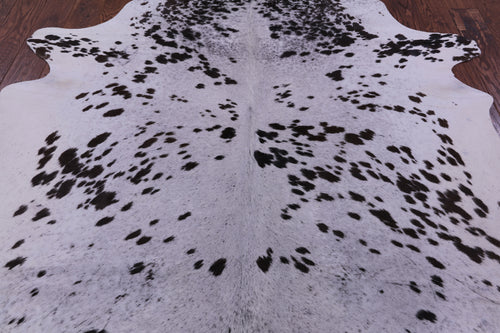 Brown Salt & Pepper Natural Cowhide Rug - X-Large 7' 4