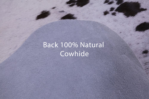 Brown Salt & Pepper Natural Cowhide Rug - X-Large 7' 4