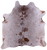 Brown Salt & Pepper Natural Cowhide Rug - Large 6' 9"H x 6' 3"W