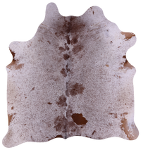 Thumbnail for Brown Salt & Pepper Natural Cowhide Rug - Large 6' 9