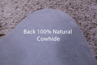 Thumbnail for Brown Salt & Pepper Natural Cowhide Rug - Large 6' 9