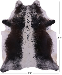 Thumbnail for Brown Salt & Pepper Natural Cowhide Rug - XX-Large 8' 1