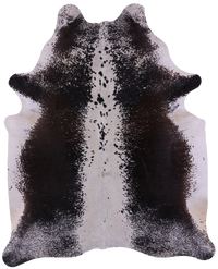 Thumbnail for Brown Salt & Pepper Natural Cowhide Rug - XX-Large 8' 1