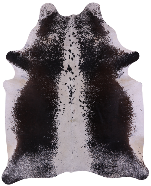 Brown Salt & Pepper Natural Cowhide Rug - XX-Large 8' 1