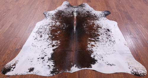 Brown Salt & Pepper Natural Cowhide Rug - X-Large 7' 1