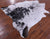 Black Salt & Pepper Natural Cowhide Rug - X-Large 7' 1"H x 6' 6"W