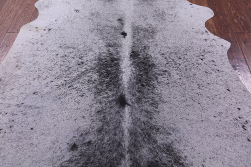 Black Salt & Pepper Natural Cowhide Rug - X-Large 7' 5