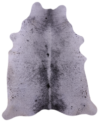 Thumbnail for Black Salt & Pepper Natural Cowhide Rug - X-Large 7' 5
