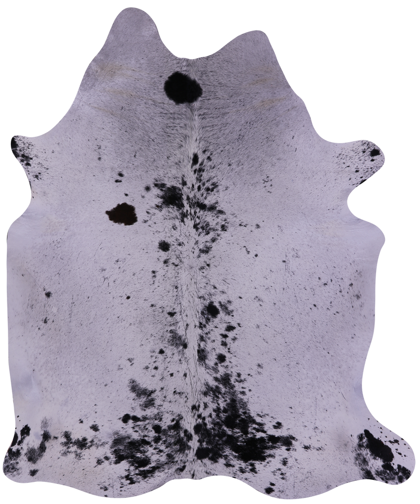 Black Salt & Pepper Natural Cowhide Rug - XX-Large 7' 9"H x 6' 6"W
