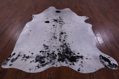 Black Salt & Pepper Natural Cowhide Rug - XX-Large 7' 9