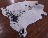 Thumbnail for Black Salt & Pepper Natural Cowhide Rug - XX-Large 7' 9
