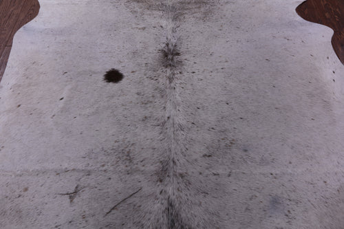 Brown Salt & Pepper Natural Cowhide Rug - Large 6' 9