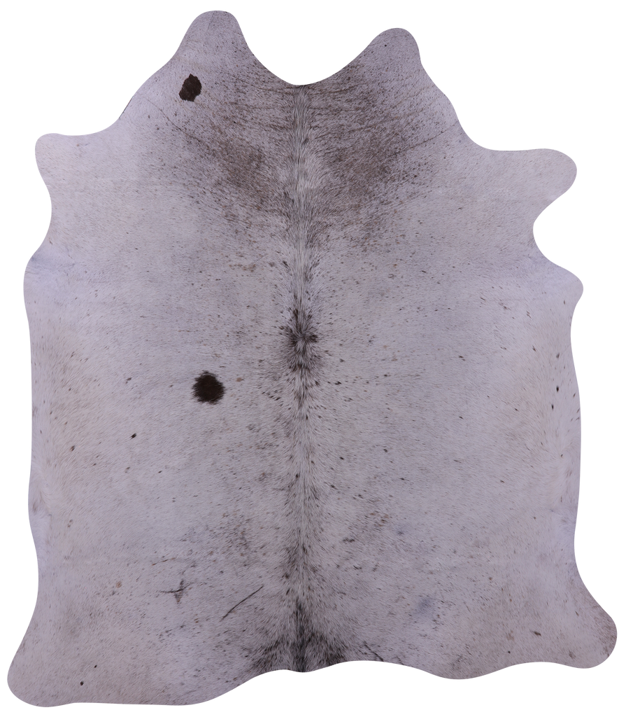 Brown Salt & Pepper Natural Cowhide Rug - Large 6' 9"H x 5' 11"W