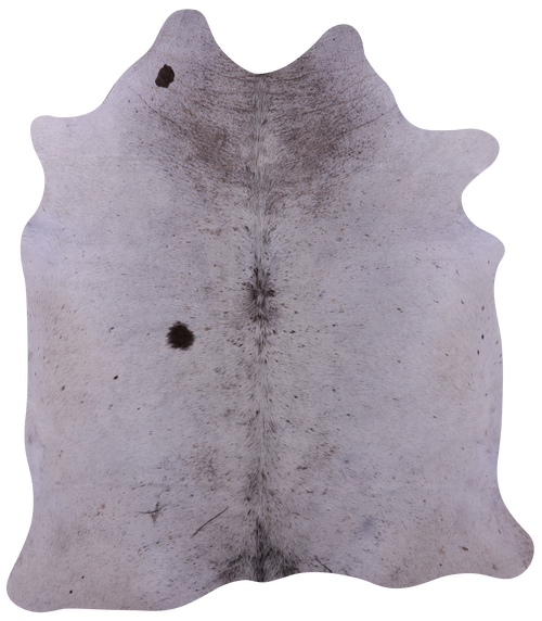 Brown Salt & Pepper Natural Cowhide Rug - Large 6' 9