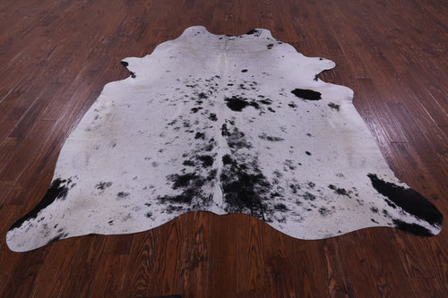 Black Salt & Pepper Natural Cowhide Rug - XX-Large 8' 1