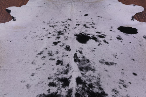 Black Salt & Pepper Natural Cowhide Rug - XX-Large 8' 1