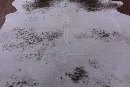 Brown Salt & Pepper Natural Cowhide Rug - X-Large 7' 7