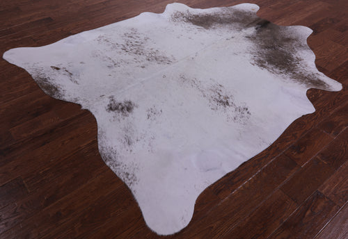 Brown Salt & Pepper Natural Cowhide Rug - X-Large 7' 7