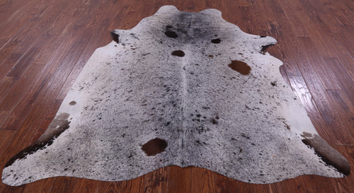 Brown Salt & Pepper Natural Cowhide Rug - X-Large 7' 3