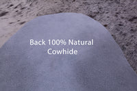 Thumbnail for Brown Salt & Pepper Natural Cowhide Rug - X-Large 7' 3