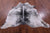 Black Salt & Pepper Natural Cowhide Rug - Large 6' 7"H x 6' 6"W