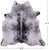 Black Salt & Pepper Natural Cowhide Rug - Large 6' 7"H x 6' 6"W