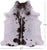 Brown Salt & Pepper Natural Cowhide Rug - X-Large 7' 0"H x 6' 7"W
