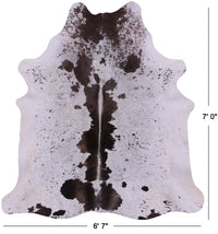 Thumbnail for Brown Salt & Pepper Natural Cowhide Rug - X-Large 7' 0