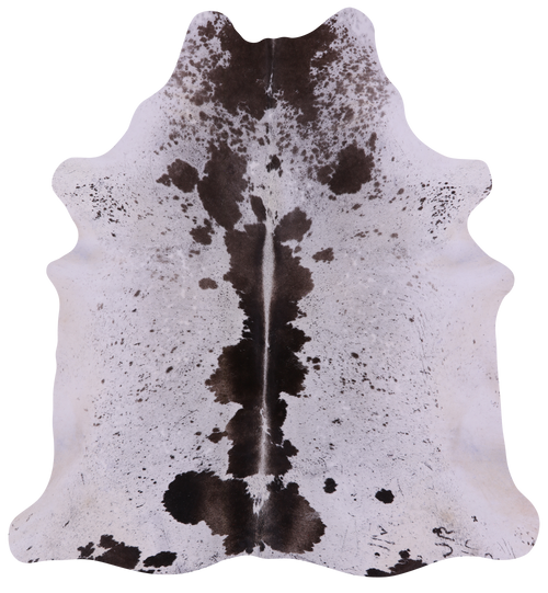 Brown Salt & Pepper Natural Cowhide Rug - X-Large 7' 0