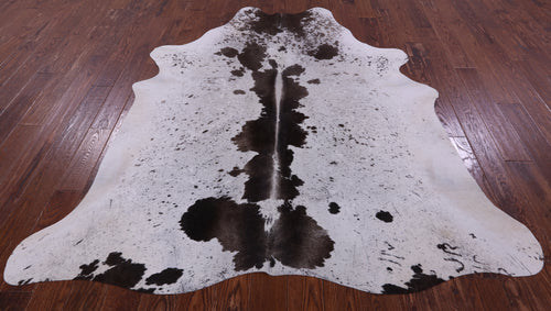 Brown Salt & Pepper Natural Cowhide Rug - X-Large 7' 0