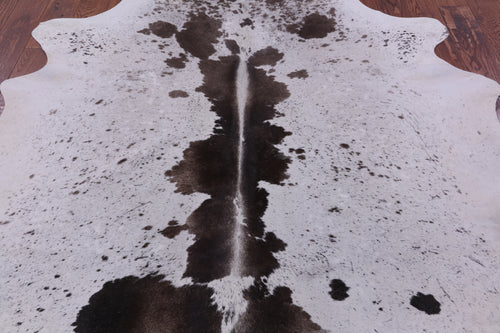 Brown Salt & Pepper Natural Cowhide Rug - X-Large 7' 0