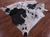 Black Salt & Pepper Natural Cowhide Rug - X-Large 7' 5"H x 6' 8"W