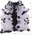 Black Salt & Pepper Natural Cowhide Rug - XX-Large 7' 11"H x 7' 0"W