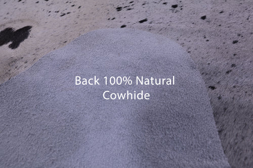 Black Salt & Pepper Natural Cowhide Rug - XX-Large 7' 11