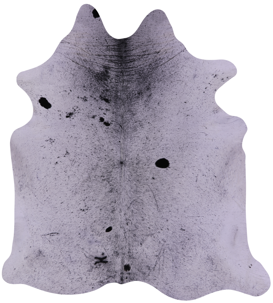 Black Salt & Pepper Natural Cowhide Rug - XX-Large 7' 8"H x 7' 0"W