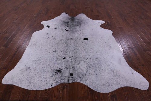 Black Salt & Pepper Natural Cowhide Rug - XX-Large 7' 8