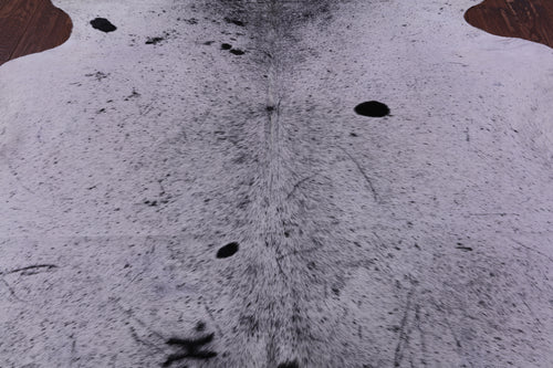 Black Salt & Pepper Natural Cowhide Rug - XX-Large 7' 8