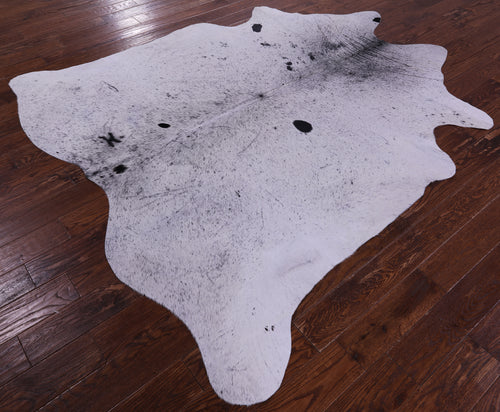 Black Salt & Pepper Natural Cowhide Rug - XX-Large 7' 8