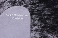Thumbnail for Black Salt & Pepper Natural Cowhide Rug - XX-Large 7' 8