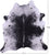Black Salt & Pepper Natural Cowhide Rug - XX-Large 7' 8"H x 7' 1"W