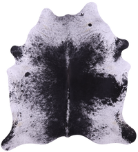 Thumbnail for Black Salt & Pepper Natural Cowhide Rug - XX-Large 7' 8