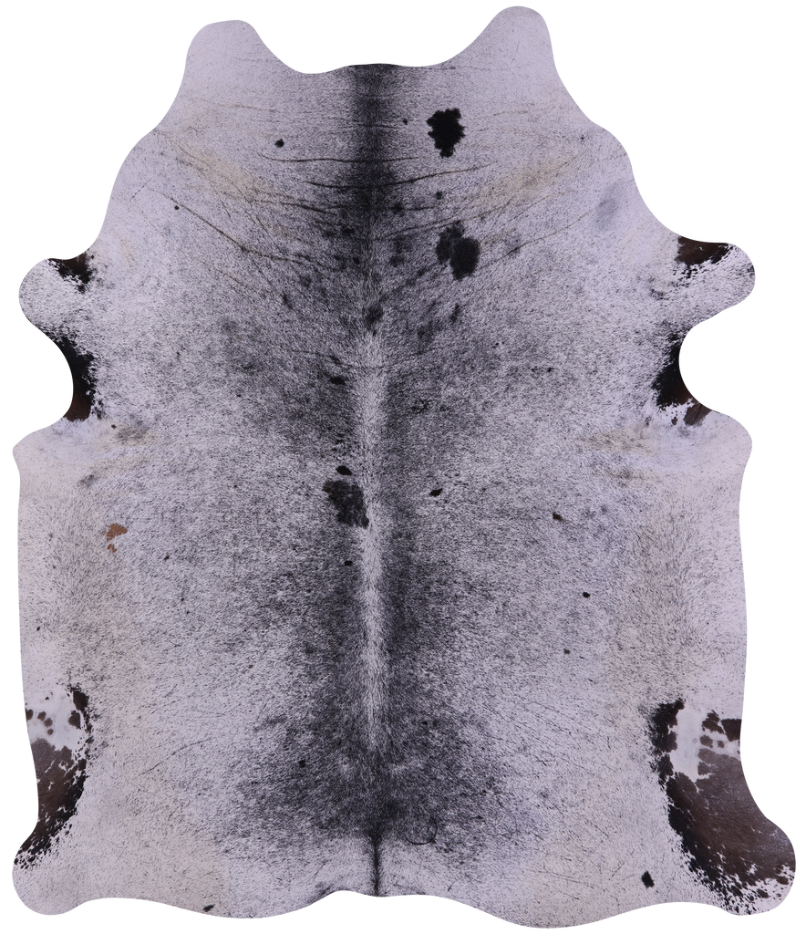 Black Salt & Pepper Natural Cowhide Rug - XX-Large 7' 10"H x 6' 9"W