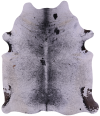 Thumbnail for Black Salt & Pepper Natural Cowhide Rug - XX-Large 7' 10