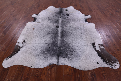 Black Salt & Pepper Natural Cowhide Rug - XX-Large 7' 10