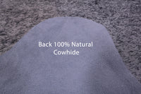Thumbnail for Black Salt & Pepper Natural Cowhide Rug - XX-Large 7' 10